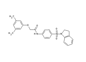 N-[4-(2,3-dihydro-1H-indol-1-ylsulfonyl)phenyl]-2-(3,5-dimethylphenoxy)acetamide