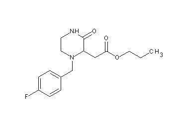propyl [1-(4-fluorobenzyl)-3-oxo-2-piperazinyl]acetate