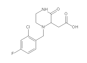 [1-(2-chloro-4-fluorobenzyl)-3-oxo-2-piperazinyl]acetic acid