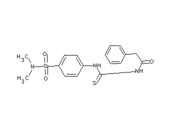 N-[({4-[(dimethylamino)sulfonyl]phenyl}amino)carbonothioyl]-2-phenylacetamide