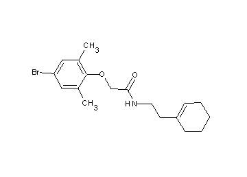 2-(4-bromo-2,6-dimethylphenoxy)-N-[2-(1-cyclohexen-1-yl)ethyl]acetamide