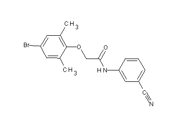2-(4-bromo-2,6-dimethylphenoxy)-N-(3-cyanophenyl)acetamide