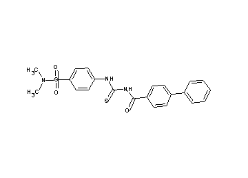 N-[({4-[(dimethylamino)sulfonyl]phenyl}amino)carbonothioyl]-4-biphenylcarboxamide