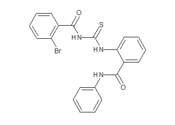 N-({[2-(anilinocarbonyl)phenyl]amino}carbonothioyl)-2-bromobenzamide