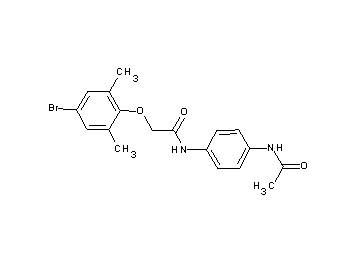 N-[4-(acetylamino)phenyl]-2-(4-bromo-2,6-dimethylphenoxy)acetamide