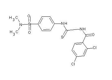 2,4-dichloro-N-[({4-[(dimethylamino)sulfonyl]phenyl}amino)carbonothioyl]benzamide