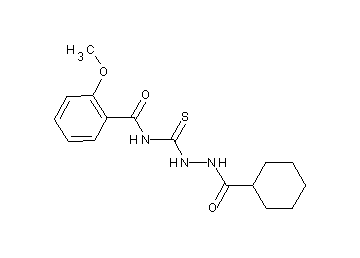 N-{[2-(cyclohexylcarbonyl)hydrazino]carbonothioyl}-2-methoxybenzamide