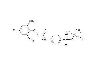 2-(4-bromo-2,6-dimethylphenoxy)-N-{4-[(tert-butylamino)sulfonyl]phenyl}acetamide