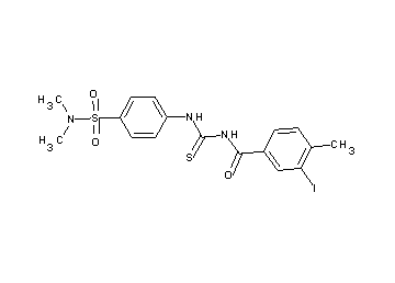 N-[({4-[(dimethylamino)sulfonyl]phenyl}amino)carbonothioyl]-3-iodo-4-methylbenzamide