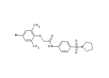 2-(4-bromo-2,6-dimethylphenoxy)-N-[4-(1-pyrrolidinylsulfonyl)phenyl]acetamide