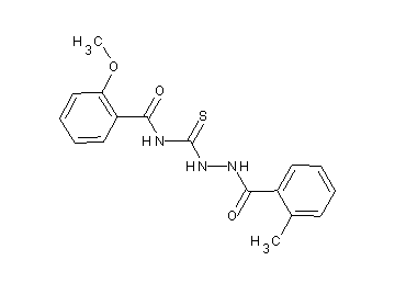 2-methoxy-N-{[2-(2-methylbenzoyl)hydrazino]carbonothioyl}benzamide