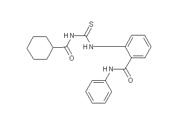 2-({[(cyclohexylcarbonyl)amino]carbonothioyl}amino)-N-phenylbenzamide