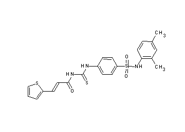 N-{[(4-{[(2,4-dimethylphenyl)amino]sulfonyl}phenyl)amino]carbonothioyl}-3-(2-thienyl)acrylamide