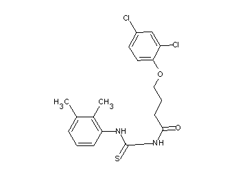 4-(2,4-dichlorophenoxy)-N-{[(2,3-dimethylphenyl)amino]carbonothioyl}butanamide - Click Image to Close