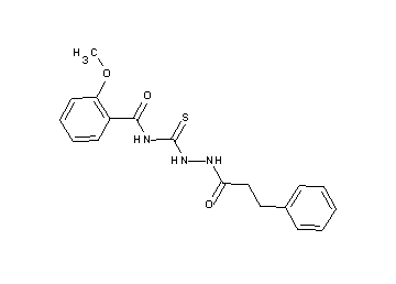 2-methoxy-N-{[2-(3-phenylpropanoyl)hydrazino]carbonothioyl}benzamide