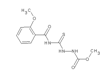 methyl 2-{[(2-methoxybenzoyl)amino]carbonothioyl}hydrazinecarboxylate