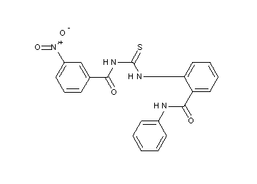 2-({[(3-nitrobenzoyl)amino]carbonothioyl}amino)-N-phenylbenzamide - Click Image to Close