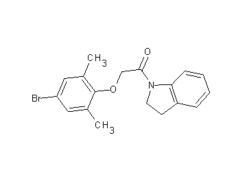 1-[(4-bromo-2,6-dimethylphenoxy)acetyl]indoline