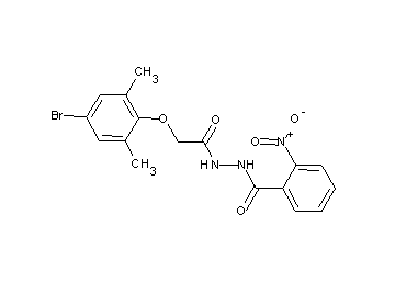 N'-[(4-bromo-2,6-dimethylphenoxy)acetyl]-2-nitrobenzohydrazide