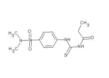 N-[({4-[(dimethylamino)sulfonyl]phenyl}amino)carbonothioyl]propanamide