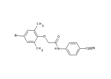 2-(4-bromo-2,6-dimethylphenoxy)-N-(4-cyanophenyl)acetamide