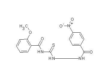 2-methoxy-N-{[2-(4-nitrobenzoyl)hydrazino]carbonothioyl}benzamide - Click Image to Close