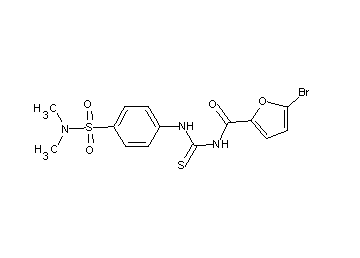 5-bromo-N-[({4-[(dimethylamino)sulfonyl]phenyl}amino)carbonothioyl]-2-furamide