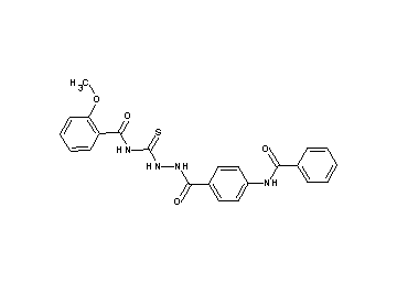 N-({2-[4-(benzoylamino)benzoyl]hydrazino}carbonothioyl)-2-methoxybenzamide