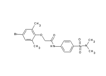 2-(4-bromo-2,6-dimethylphenoxy)-N-{4-[(dimethylamino)sulfonyl]phenyl}acetamide