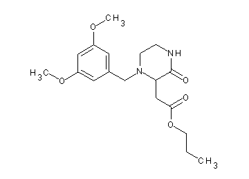 propyl [1-(3,5-dimethoxybenzyl)-3-oxo-2-piperazinyl]acetate