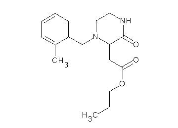 propyl [1-(2-methylbenzyl)-3-oxo-2-piperazinyl]acetate