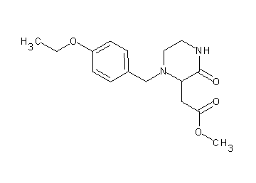 methyl [1-(4-ethoxybenzyl)-3-oxo-2-piperazinyl]acetate