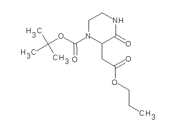 tert-butyl 3-oxo-2-(2-oxo-2-propoxyethyl)-1-piperazinecarboxylate