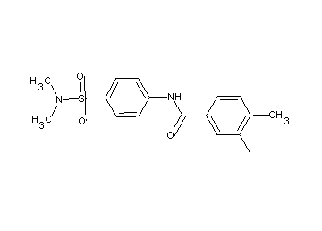 N-{4-[(dimethylamino)sulfonyl]phenyl}-3-iodo-4-methylbenzamide