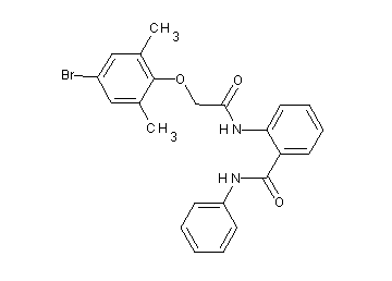 2-{[(4-bromo-2,6-dimethylphenoxy)acetyl]amino}-N-phenylbenzamide