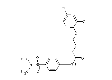 4-(2,4-dichlorophenoxy)-N-{4-[(dimethylamino)sulfonyl]phenyl}butanamide - Click Image to Close