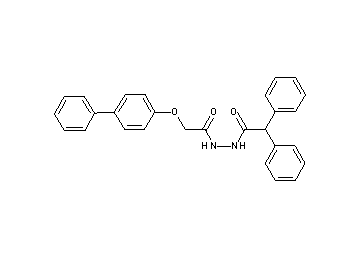 N'-[(4-biphenylyloxy)acetyl]-2,2-diphenylacetohydrazide