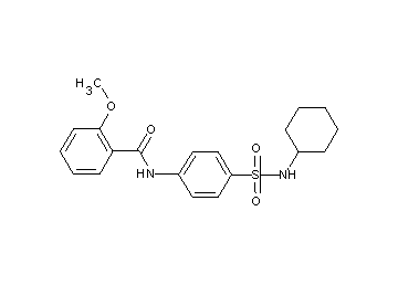 N-{4-[(cyclohexylamino)sulfonyl]phenyl}-2-methoxybenzamide
