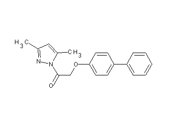 1-[(4-biphenylyloxy)acetyl]-3,5-dimethyl-1H-pyrazole