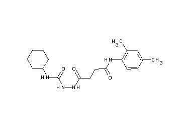 N-cyclohexyl-2-{4-[(2,4-dimethylphenyl)amino]-4-oxobutanoyl}hydrazinecarboxamide