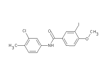 N-(3-chloro-4-methylphenyl)-3-iodo-4-methoxybenzamide