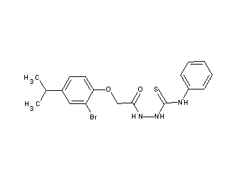 2-[(2-bromo-4-isopropylphenoxy)acetyl]-N-phenylhydrazinecarbothioamide