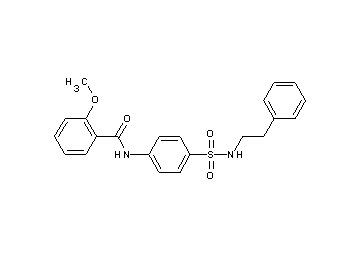 2-methoxy-N-(4-{[(2-phenylethyl)amino]sulfonyl}phenyl)benzamide
