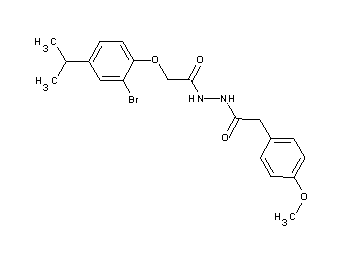 2-(2-bromo-4-isopropylphenoxy)-N'-[(4-methoxyphenyl)acetyl]acetohydrazide