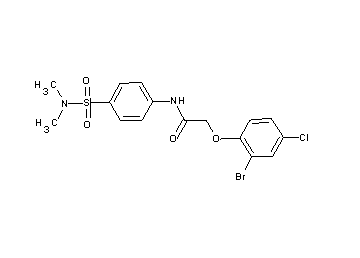 2-(2-bromo-4-chlorophenoxy)-N-{4-[(dimethylamino)sulfonyl]phenyl}acetamide