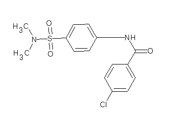 4-chloro-N-{4-[(dimethylamino)sulfonyl]phenyl}benzamide