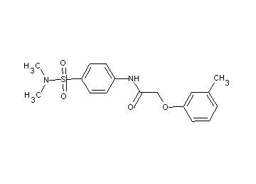 N-{4-[(dimethylamino)sulfonyl]phenyl}-2-(3-methylphenoxy)acetamide