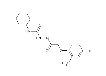 2-[(4-bromo-2-methylphenoxy)acetyl]-N-cyclohexylhydrazinecarboxamide