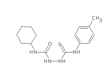 N-cyclohexyl-2-{[(4-methylphenyl)amino]carbonothioyl}hydrazinecarboxamide