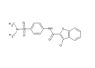 3-chloro-N-{4-[(dimethylamino)sulfonyl]phenyl}-1-benzothiophene-2-carboxamide